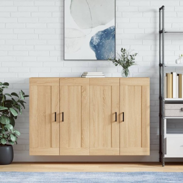 Wall-mounted cabinets, 2 units, oak, wood