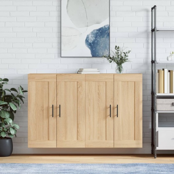 Wall-mounted cabinets, 2 units, oak, wood