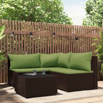 Garden set with cushions, 4...