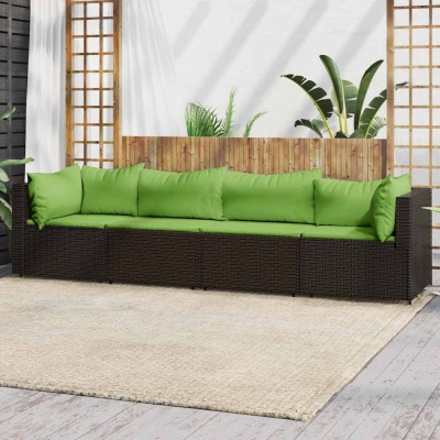 Garden set with cushions, 4...