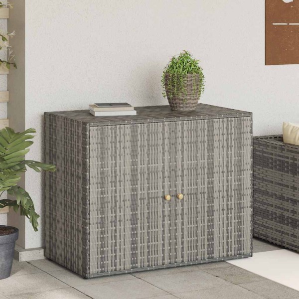 Sodo spintelė daiktams, pilka, 100x55,5x80cm, poliratanas
