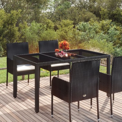 Table with glass top,...