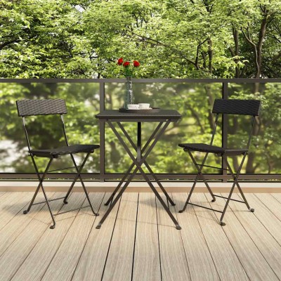 Folding bistro set, 3...