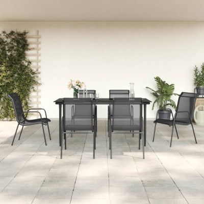 Garden dining set, 7...