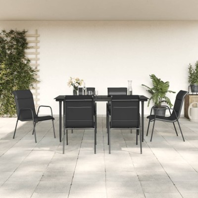 Garden dining set, 7...