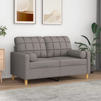 Double sofa with cushions,...