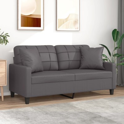 Double sofa with cushions,...