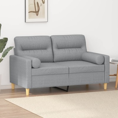 Double sofa with cushions,...