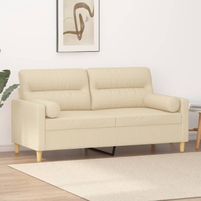 Double sofa with cushions,...