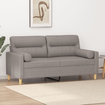 Double sofa with cushions,...