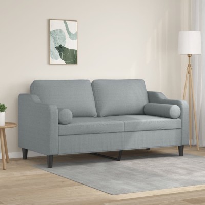 Double sofa with cushions,...