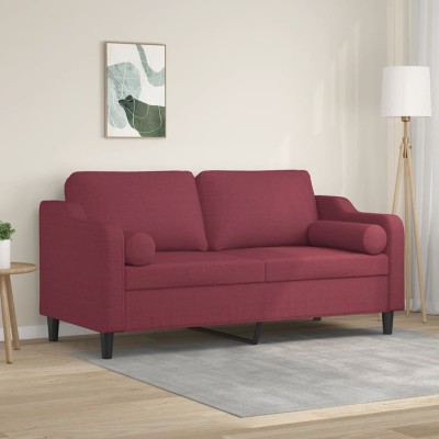 Double sofa with cushions,...
