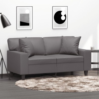 Double sofa with cushions,...