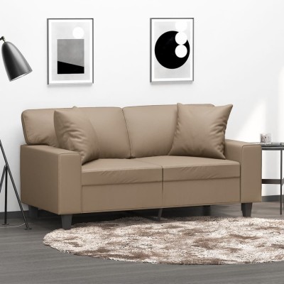 Double sofa with cushions,...
