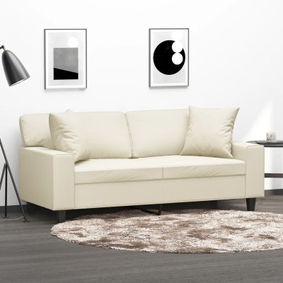 Double sofa with cushions,...