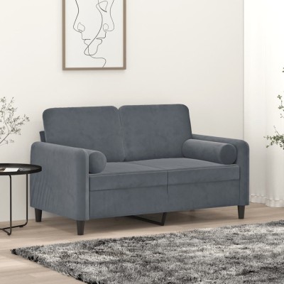 Double sofa with cushions,...