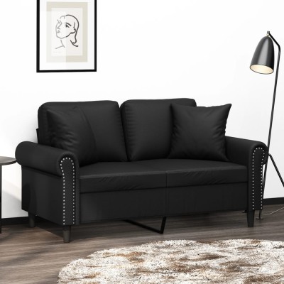 Double sofa with cushions,...