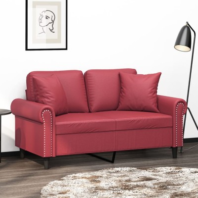 Double sofa with cushions,...