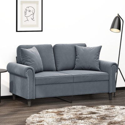 Double sofa with cushions,...