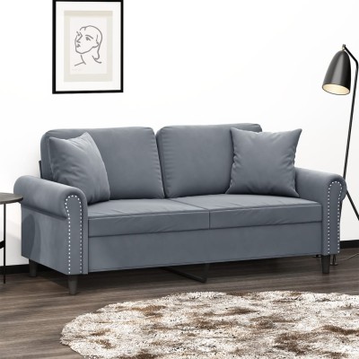 Double sofa with cushions,...