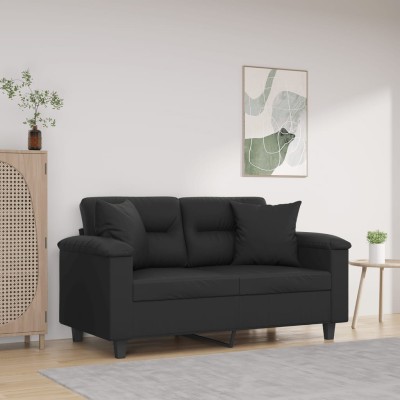 Double sofa with cushions,...
