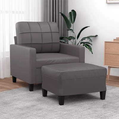 Armchair with footrest,...