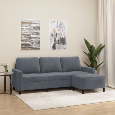 Three-seater sofa with...