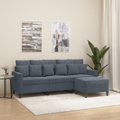 Three-seater sofa with...