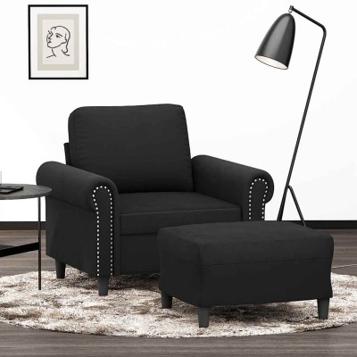Armchair with footrest,...