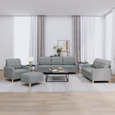 Sofa set with cushions, 4...