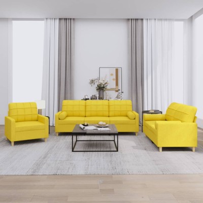 Sofa set with pillows, 3...