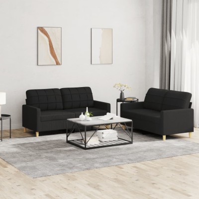 Sofa set with cushions, 2...