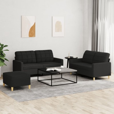 Sofa set with cushions, 3...