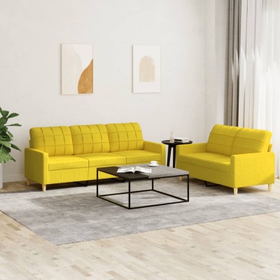 Sofa set with cushions, 2...
