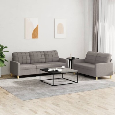 Sofa set with cushions, 2...