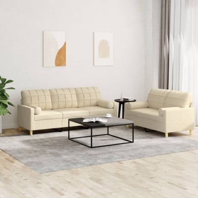 Sofa set with pillows, 2...