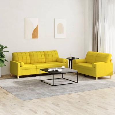 Sofa set with pillows, 2...