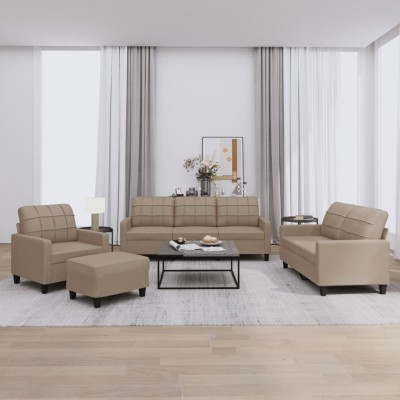 Sofa set with pillows, 4...