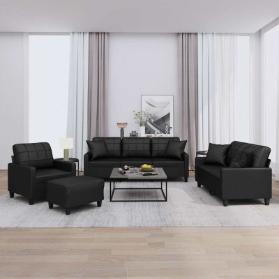 Sofa set with pillows, 4...