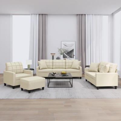 Sofa set with pillows, 4...