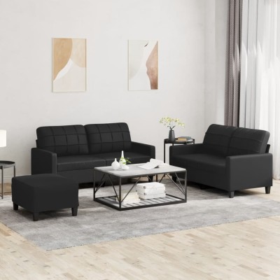 Sofa set with cushions, 3...