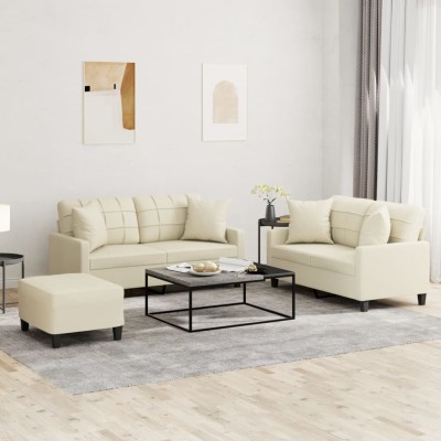 Sofa set with pillows, 3...