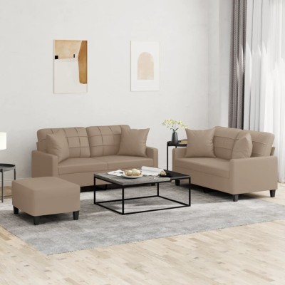 Sofa set with pillows, 3...