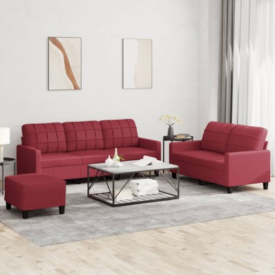 Sofa set with cushions,...