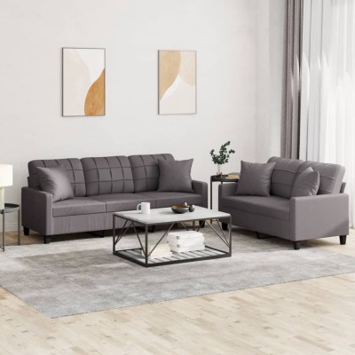 Sofa set with pillows, 2...