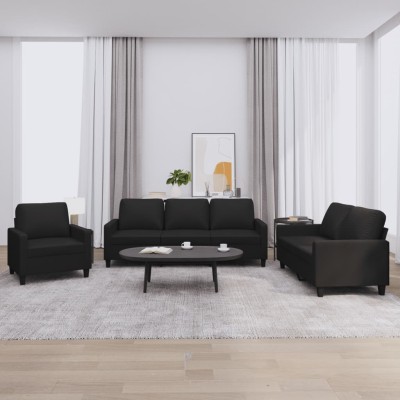 Sofa set with cushions, 3...