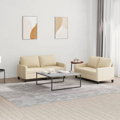 Sofa set with cushions, 2...