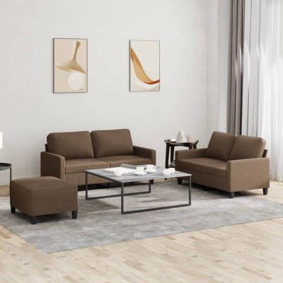 Sofa set with cushions, 3...