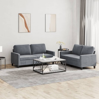 Sofa set with cushions, 2...