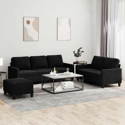 Sofa set with cushions, 3...
